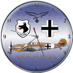 Messerschmitt Bf 109G-2 Trop Gustav Collectible Wall Clock